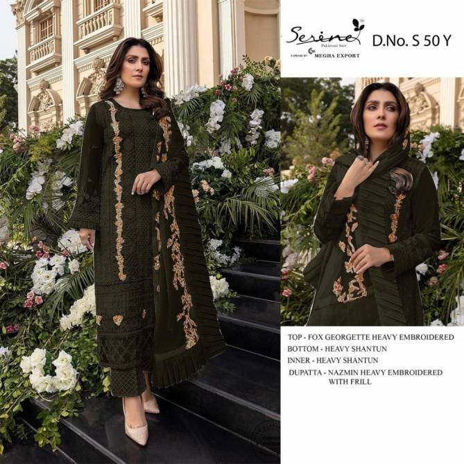 Serene S 50 W To Z Colors Wholesale Georgette Pakistani Salwar Suits
